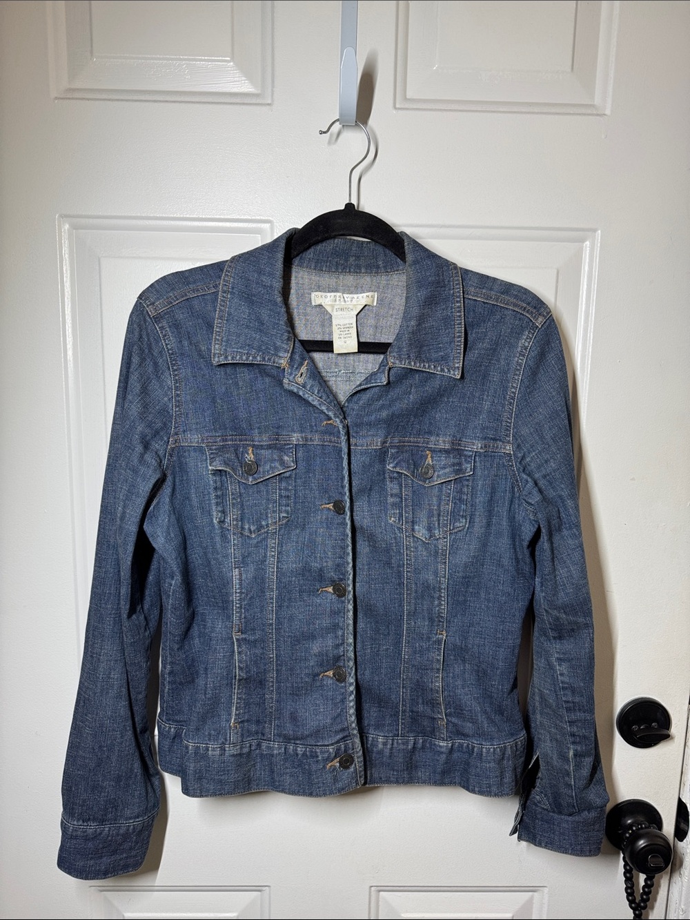 Geoffrey Beene Medium Blue Denim Jean Jacket